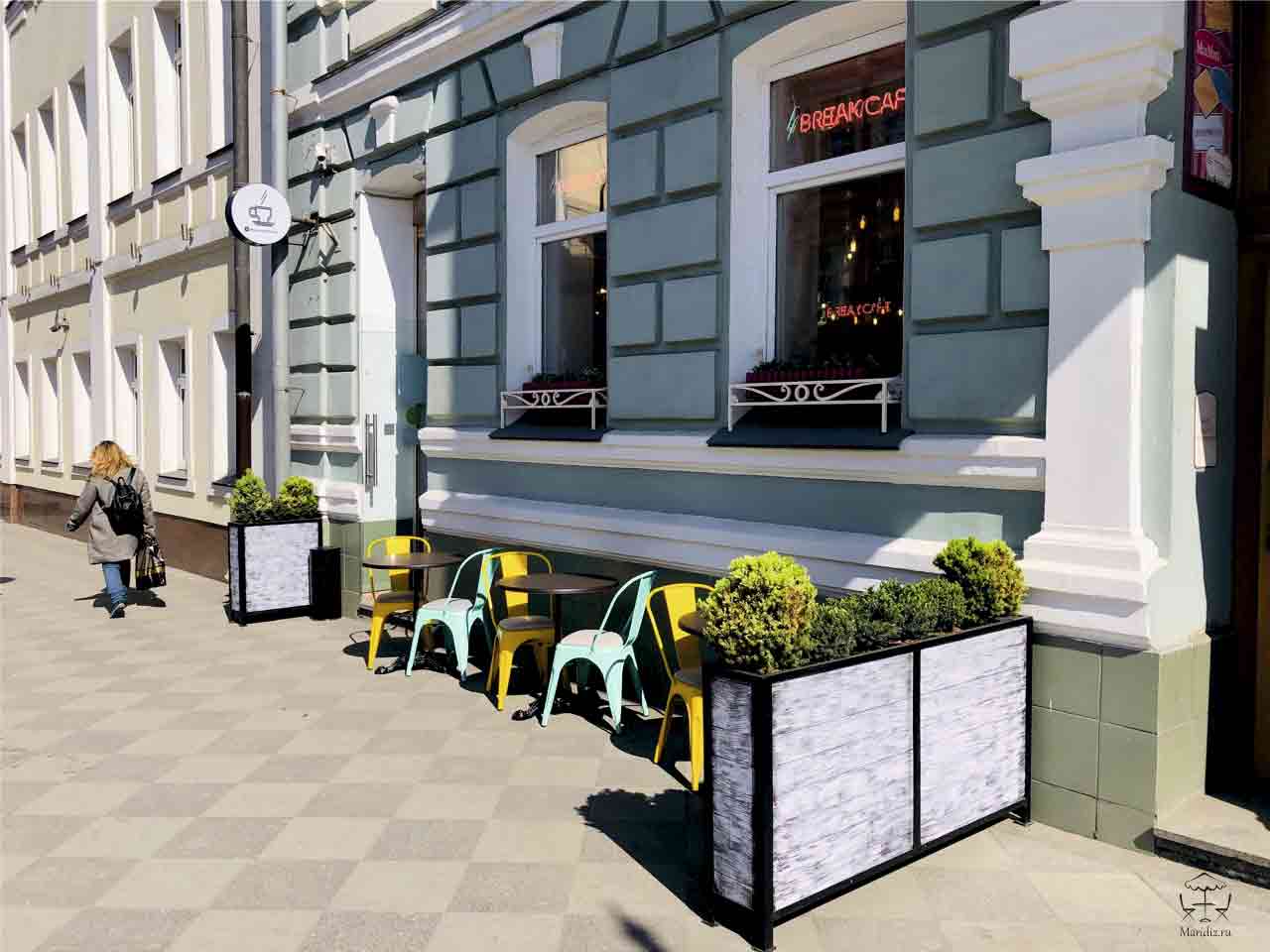 Проект летнего кафе для Breakcafe, Дизайн проект летней веранды