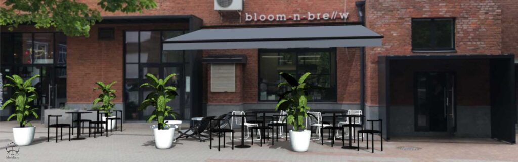 Проектирование летнего кафе bloom-n-brew